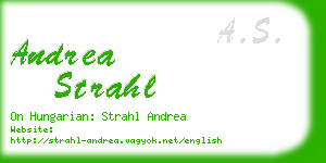andrea strahl business card
